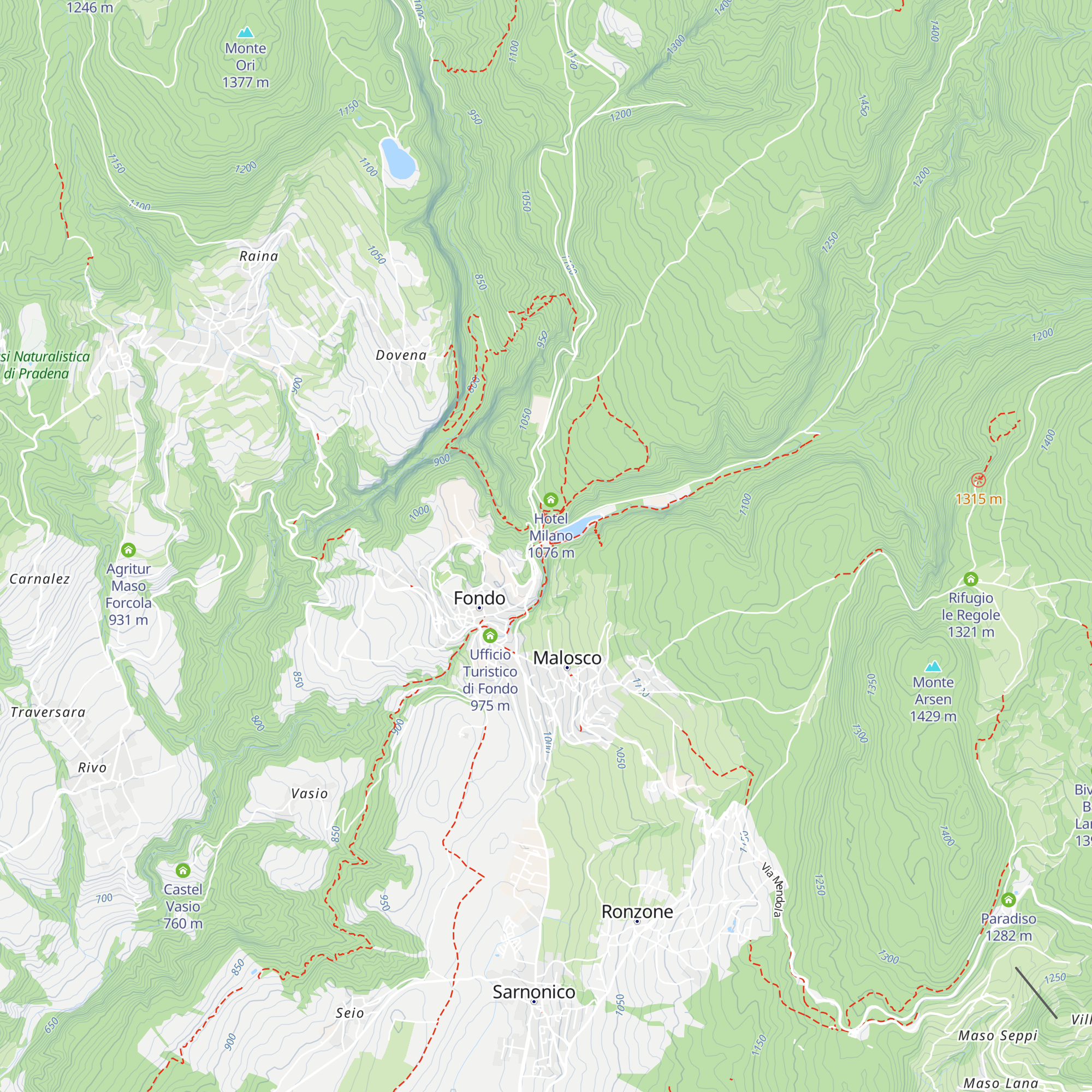 Hotel Lago Smeraldo map