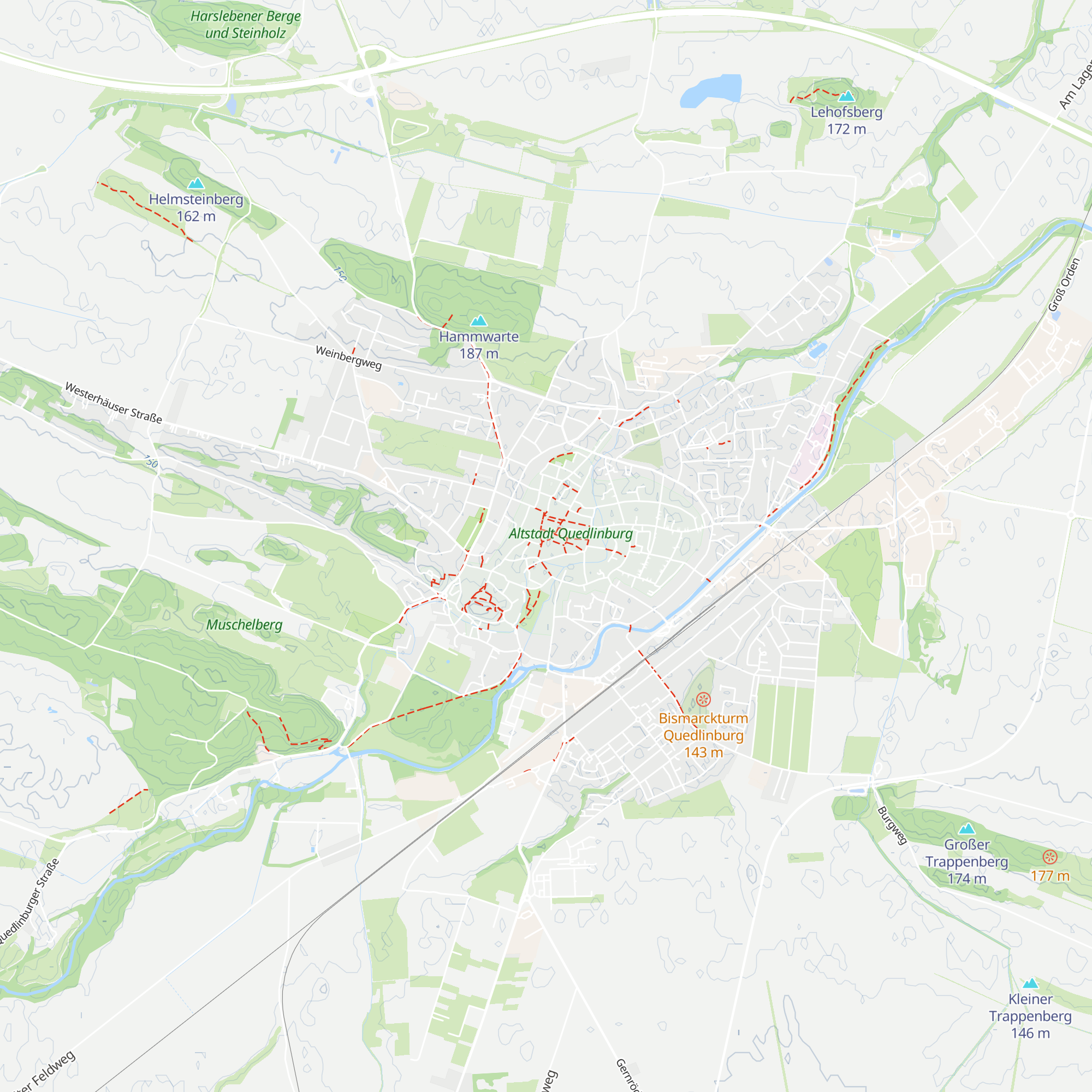 Quedlinburg-Information map