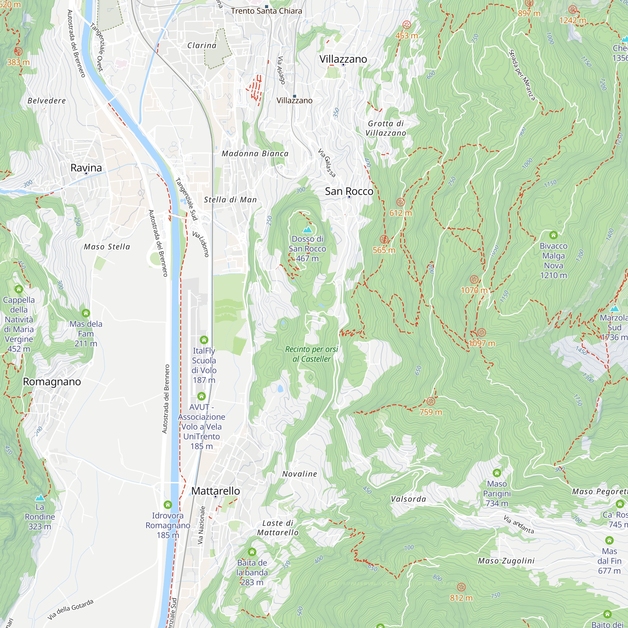 Centro Vivaistico Forestale Casteller map