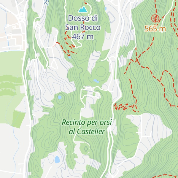Map of Centro Vivaistico Forestale Casteller