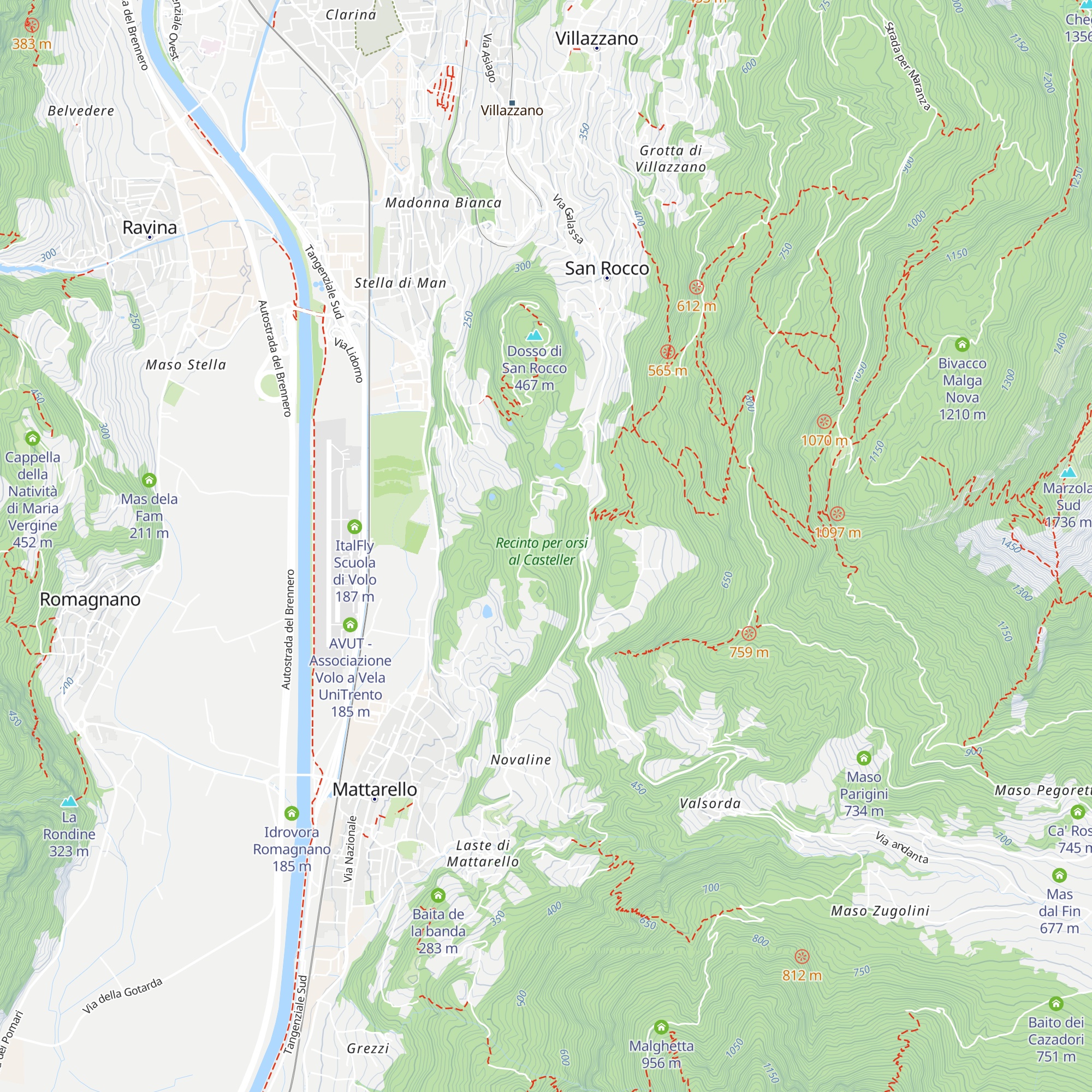Tane degli orsi map