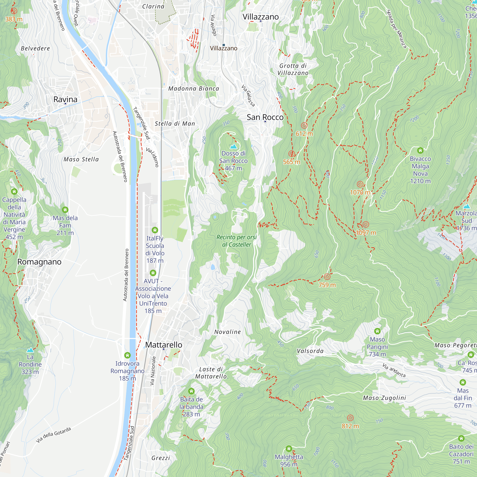 Tane degli orsi map