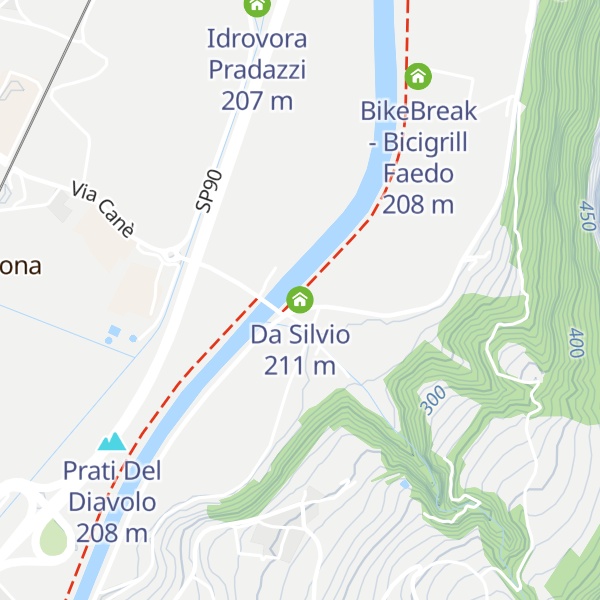 Map of Da Silvio
