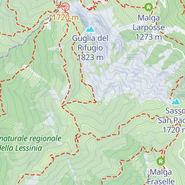 Map of Monte Zevola