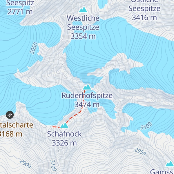 Map of Ruderhofspitze
