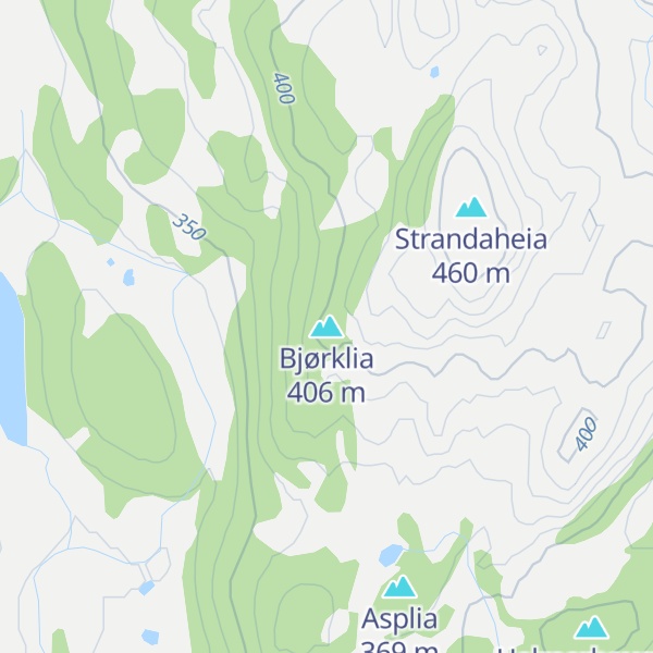 Map of Bjørklia