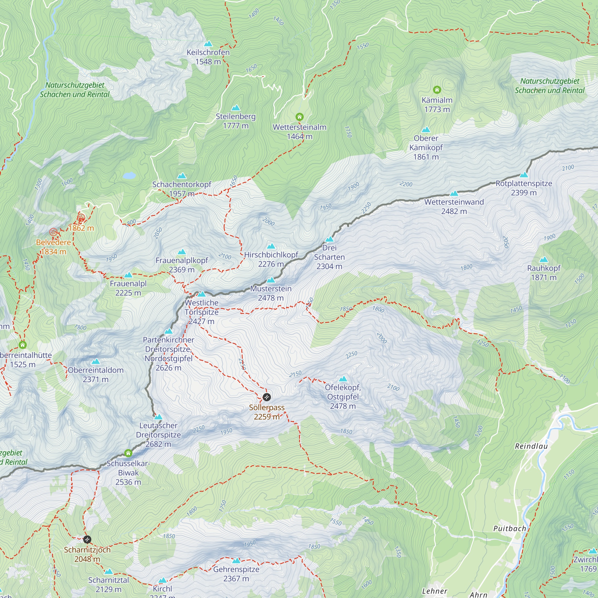 Mustersteinhütte map