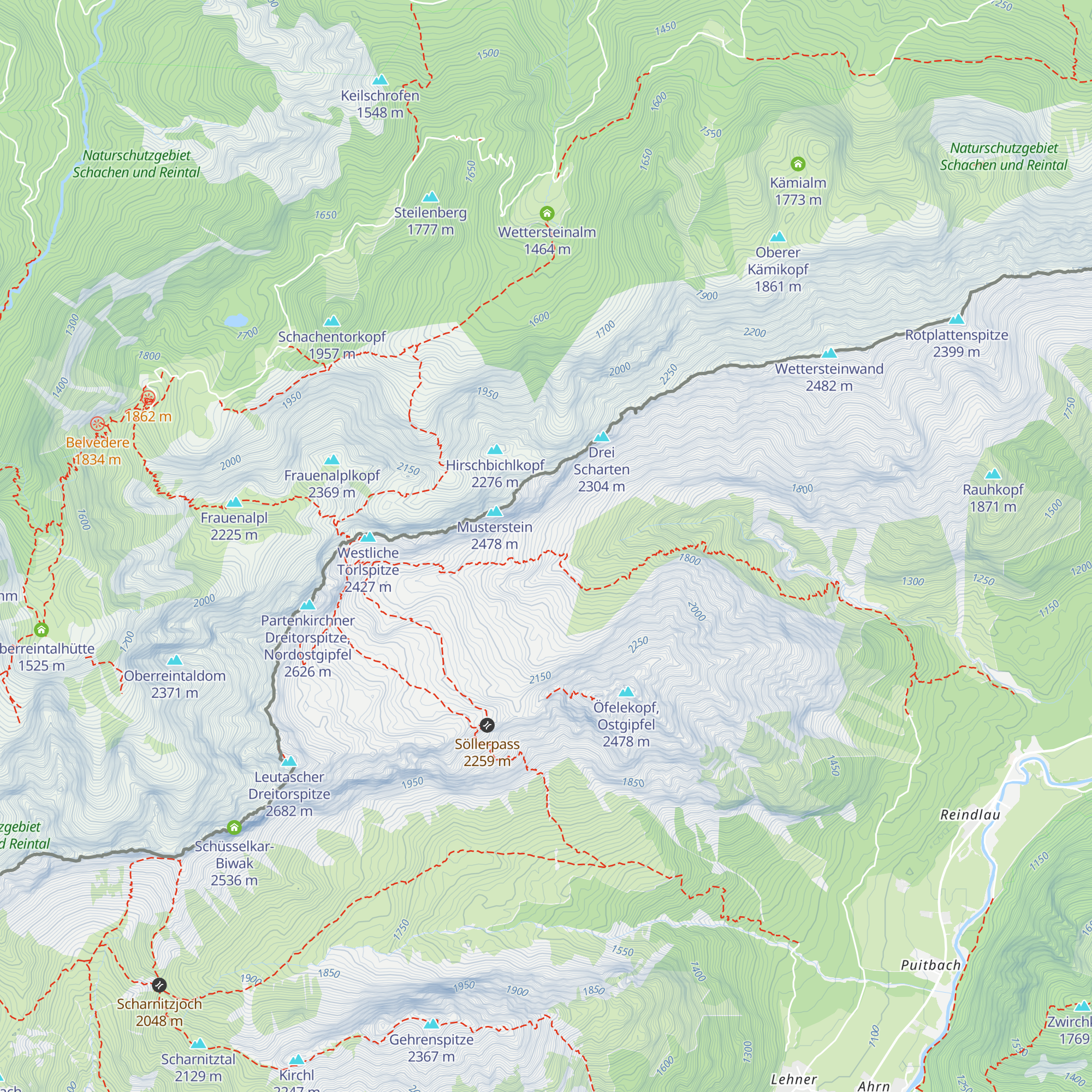 Mustersteinhütte map