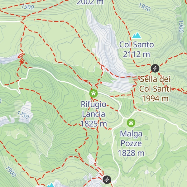 Map of Rifugio Lancia