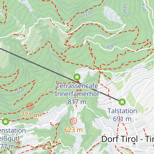 Map of Terrassencafe Innerfamerhof
