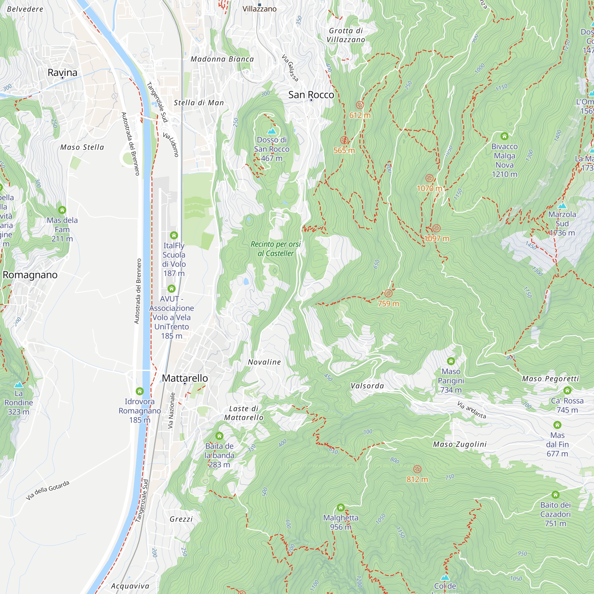 La Roccia map