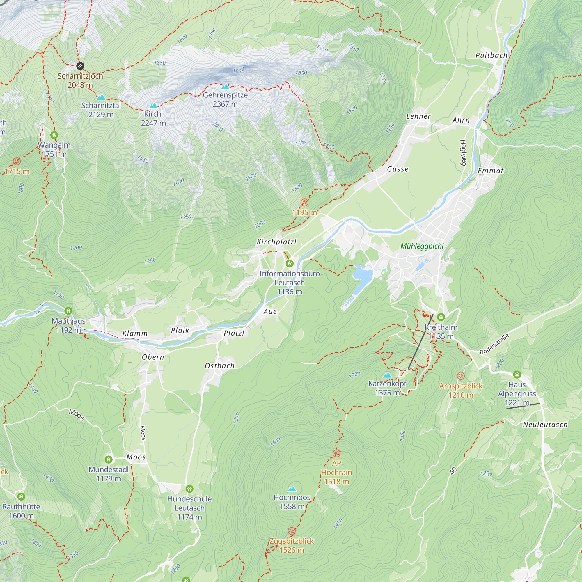 Aumoos Alm map