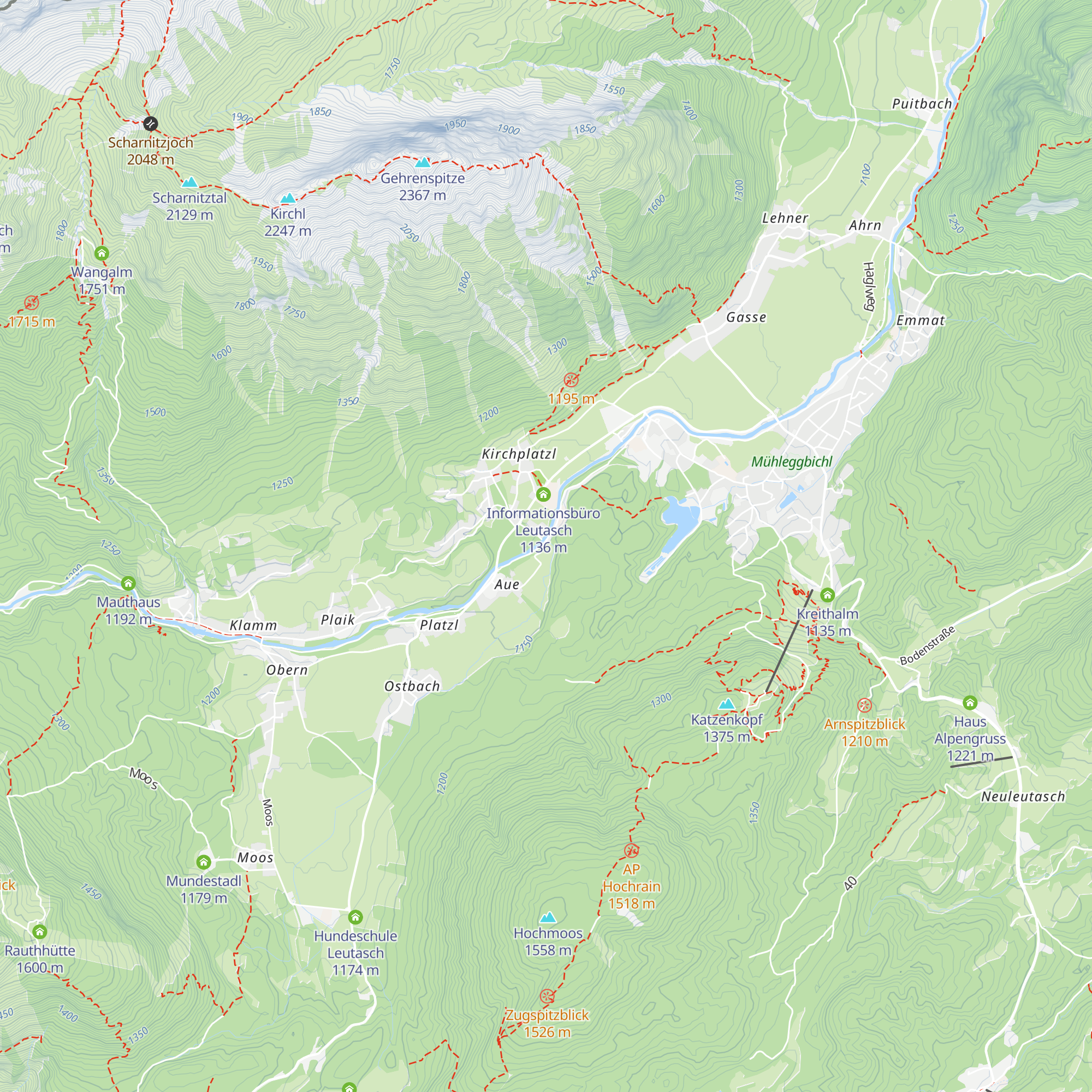 Aumoos Alm map
