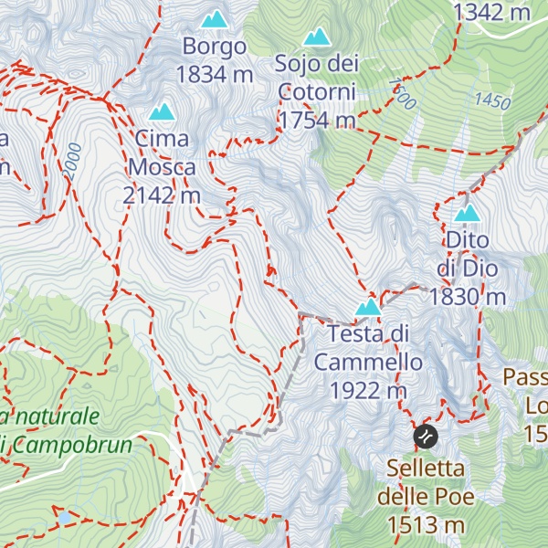 Map of Monte Obante