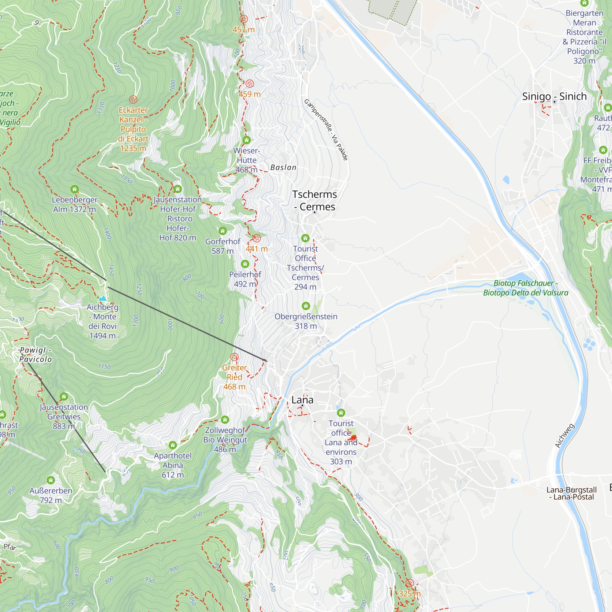 Obergrießenstein map