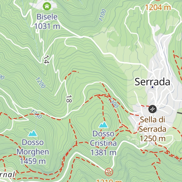 Map of Zanna Bianca