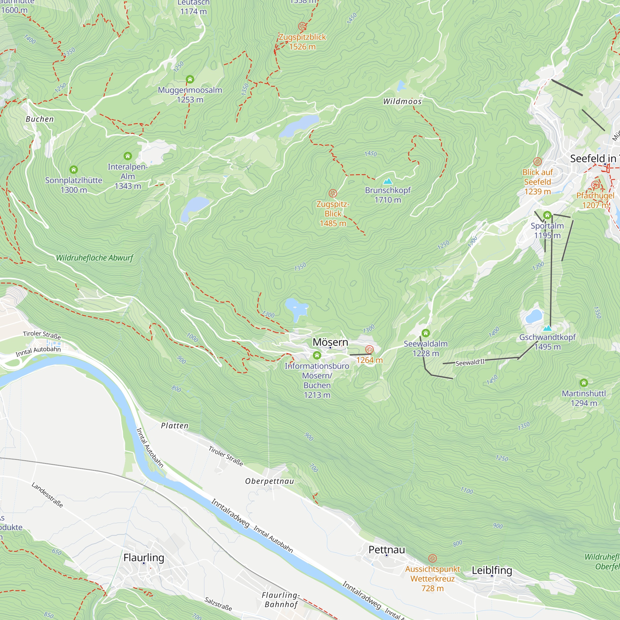 Möserer Seestubn map