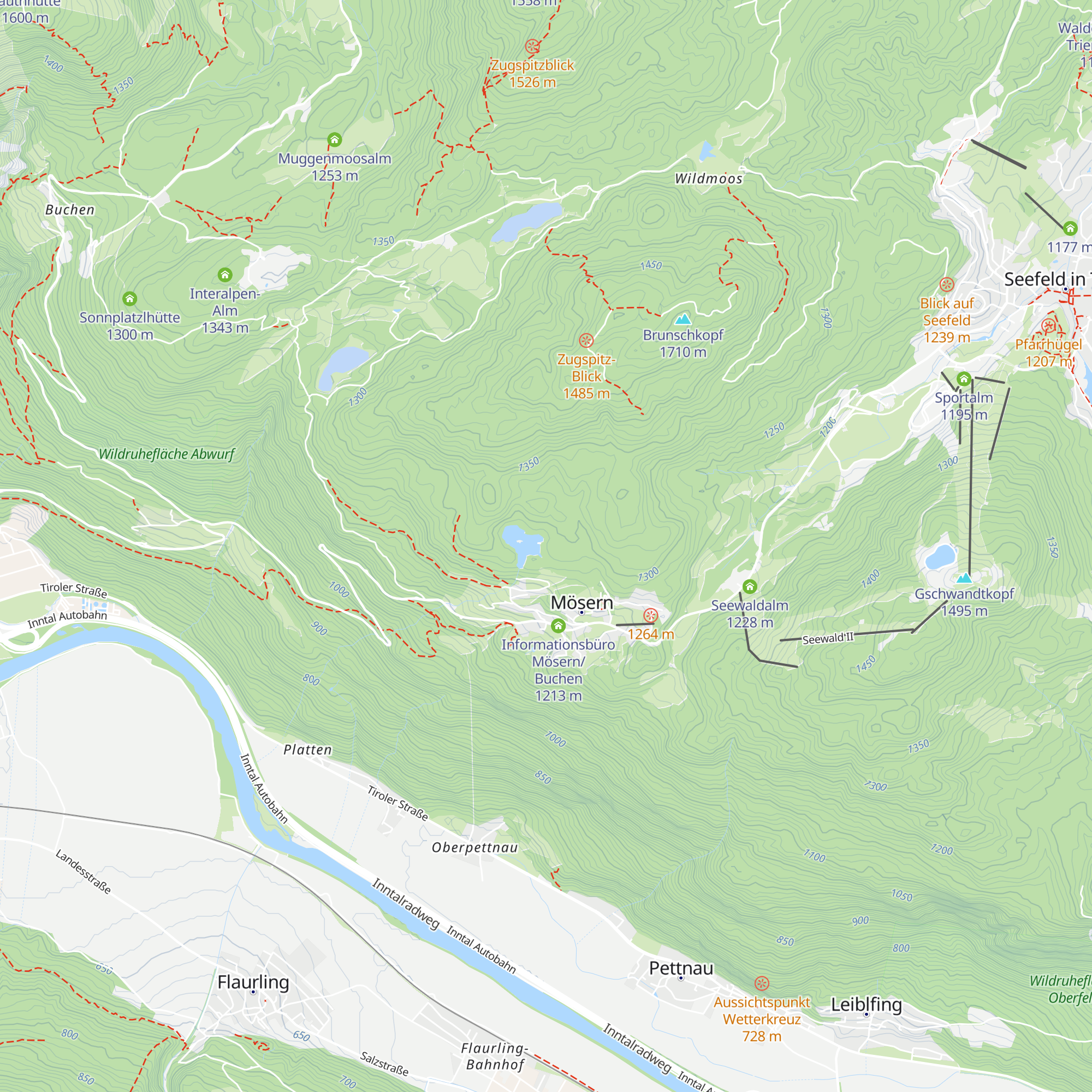 Möserer Seestubn map