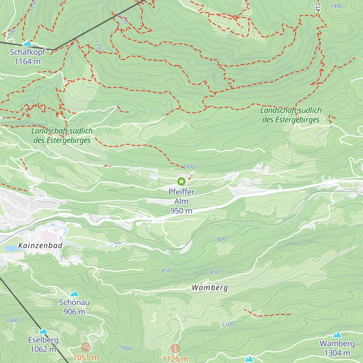 Pfeiffer Alm map