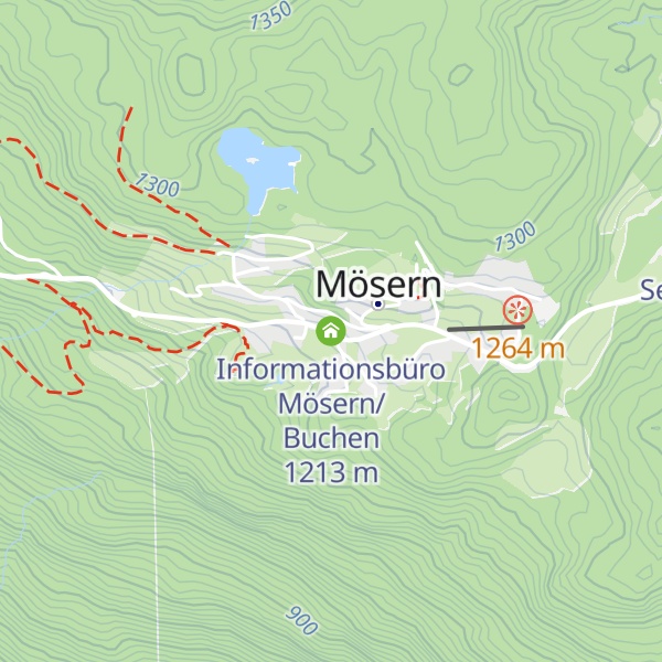 Map of Informationsbüro Mösern/Buchen