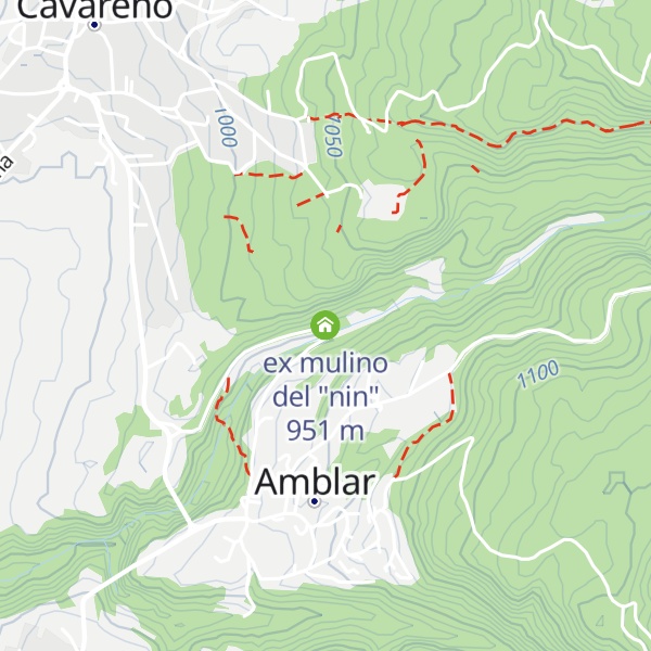 Map of ex mulino del "nin"