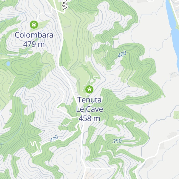 Map of Tenuta Le Cave