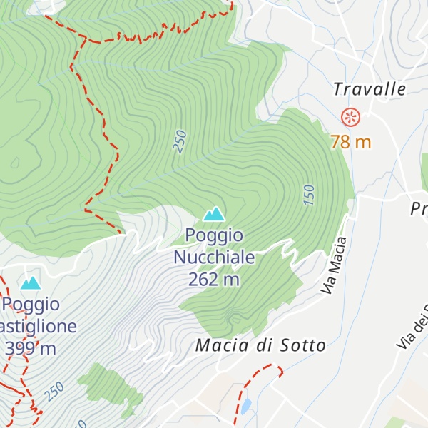 Map of Poggio Nucchiale