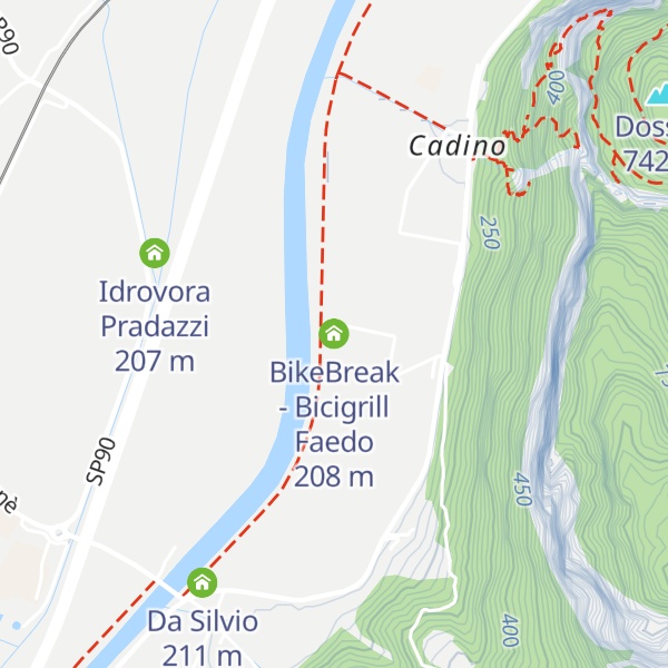 Map of BikeBreak - Bicigrill Faedo