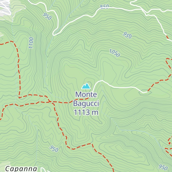 Map of Monte Bagucci