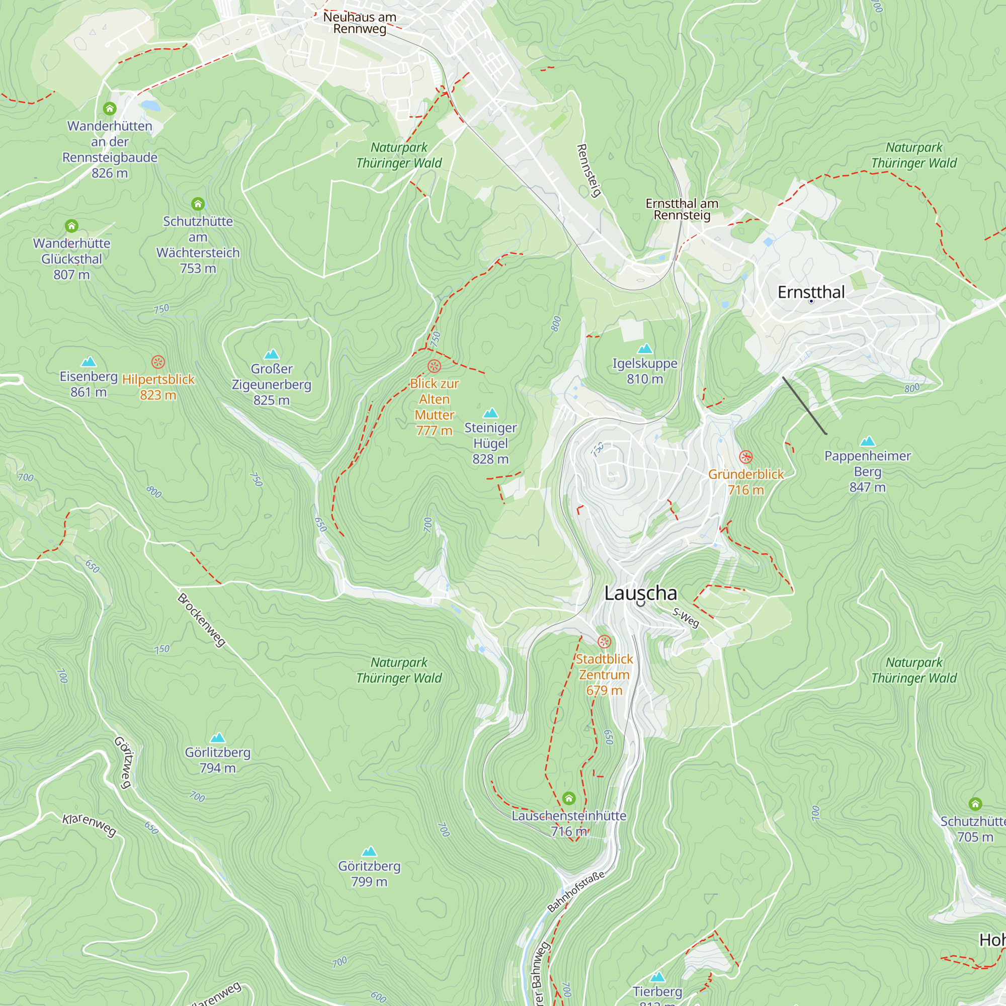 Hütte am Steinigen Hügel map