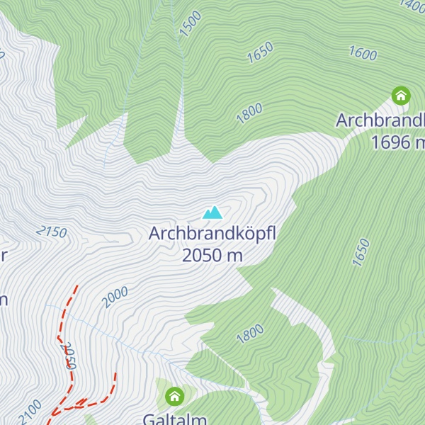 Map of Archbrandköpfl