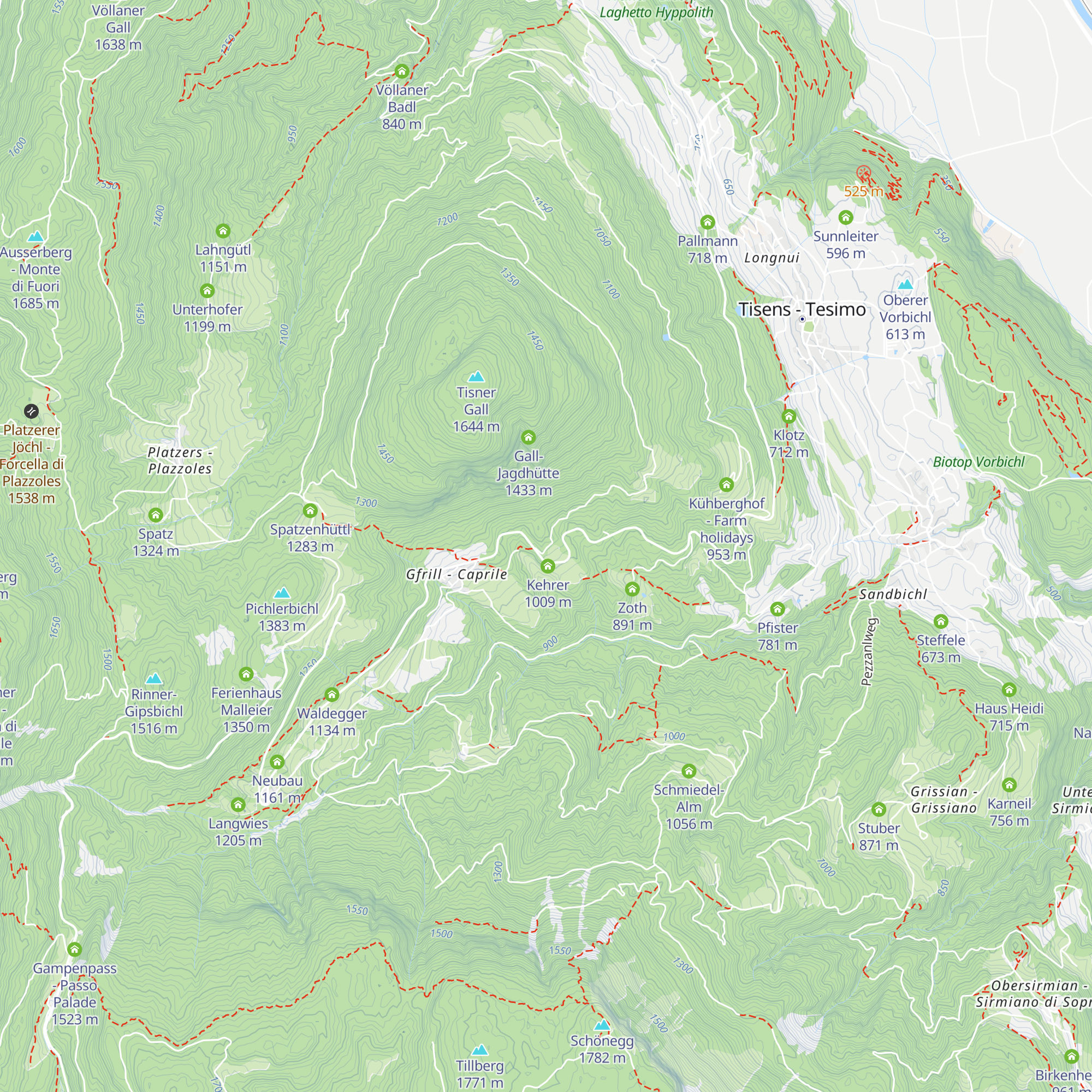 Jausenstation Waldheim map