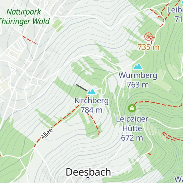 Map of Kirchberg