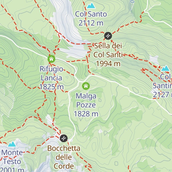 Map of Malga Pozze