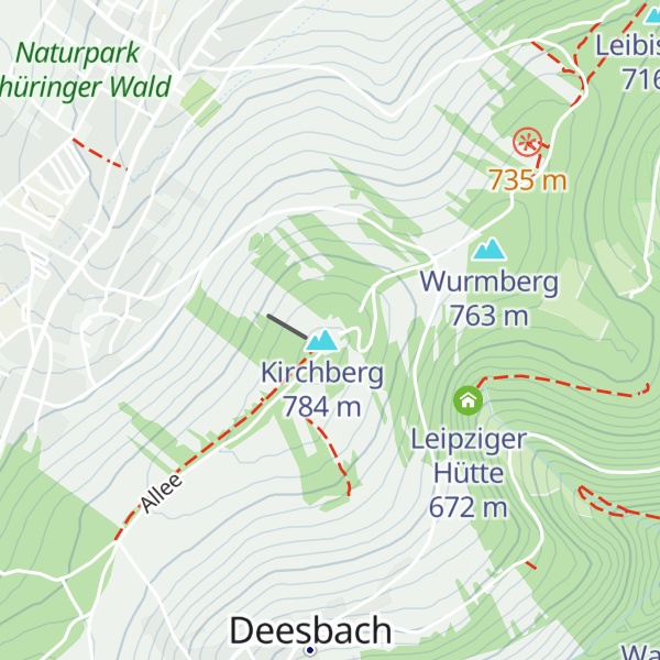 Map of Berggasthaus Fröbelturm