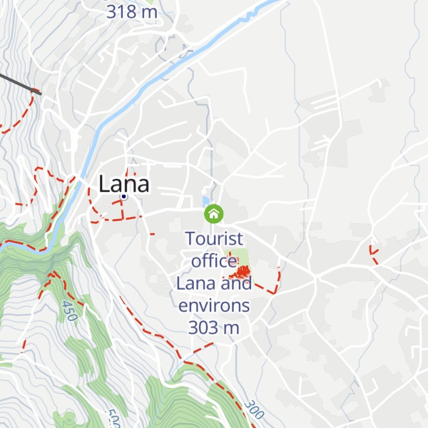 Map of Tourist office Lana and environs