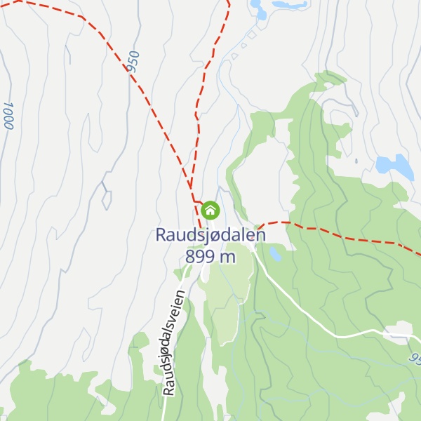 Map of Raudsjødalen