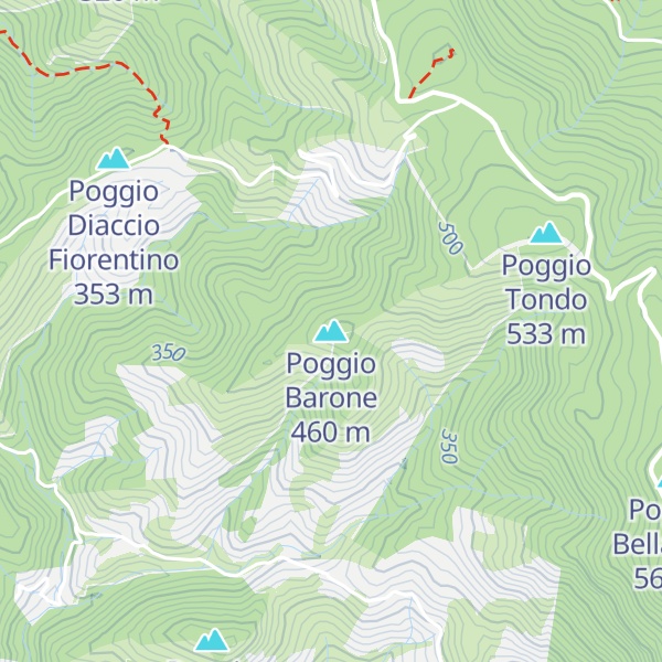 Map of Poggio Barone