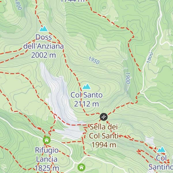 Map of Col Santo