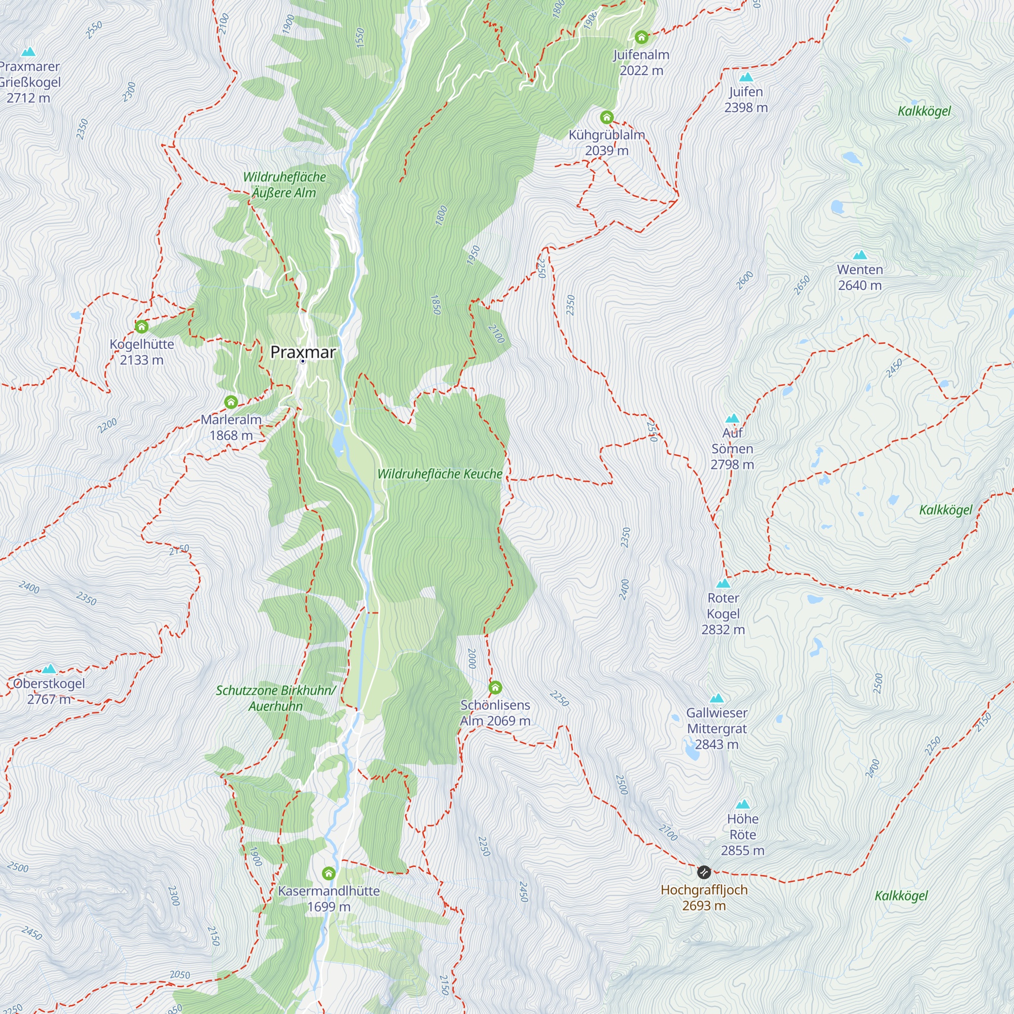 Gallwieser Hochleger map