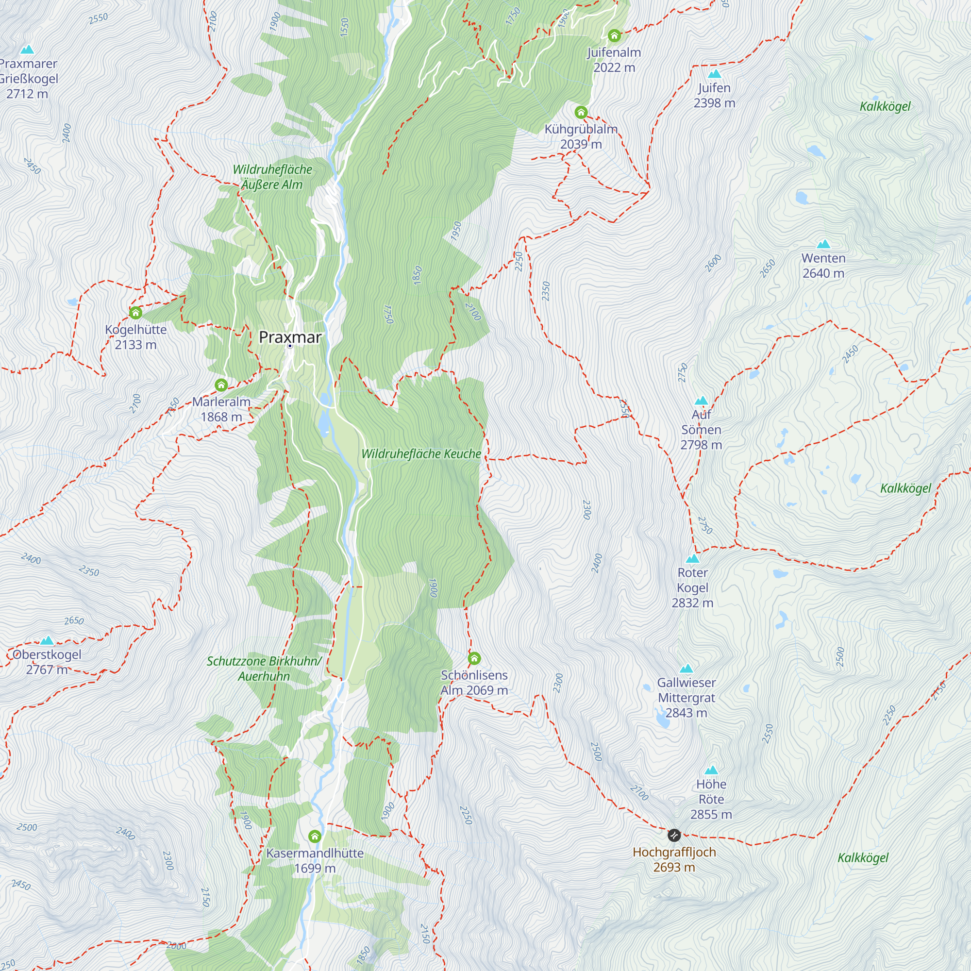 Gallwieser Hochleger map