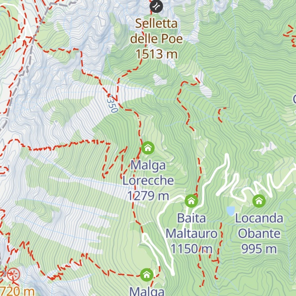 Map of Malga Lorecche