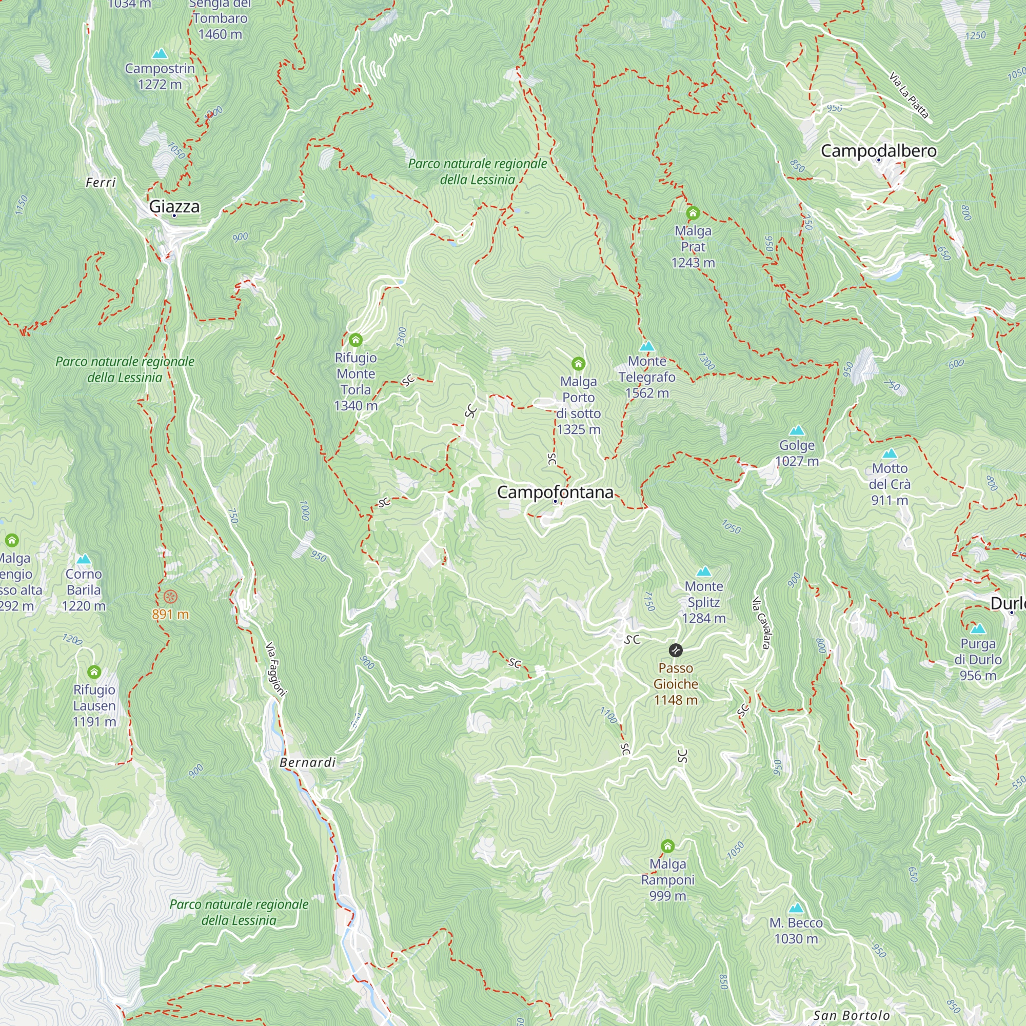 Casa Serena - Centro pastorale diocesano adolescenti map