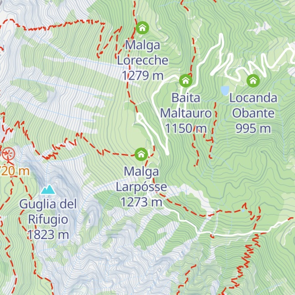 Map of Rifugio Cesare Battisti