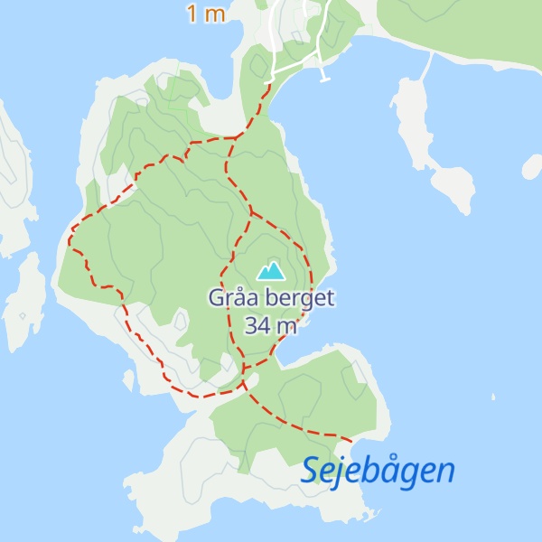 Map of Gråa berget