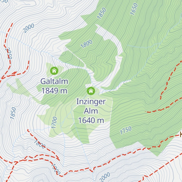 Map of Inzinger Alm