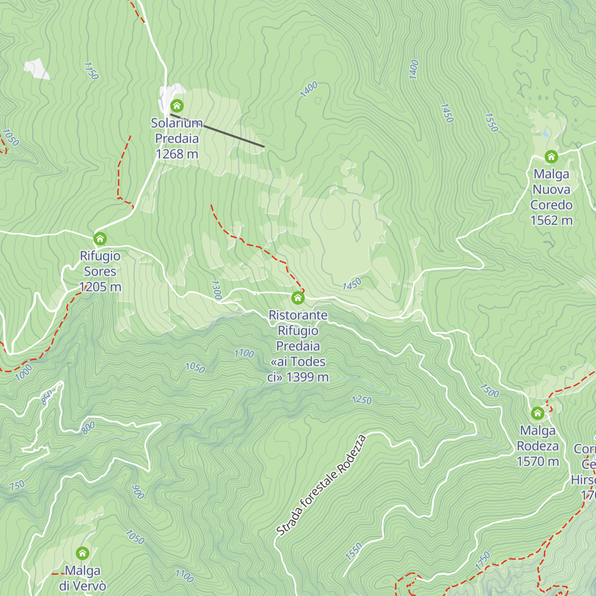 Ristorante Rifugio Predaia «ai Todes ci» map
