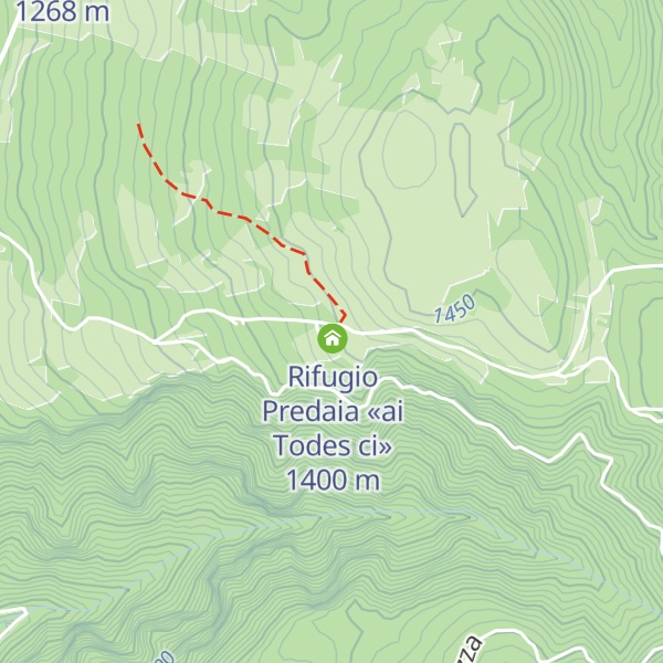 Map of Ristorante Rifugio Predaia «ai Todes ci»