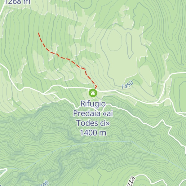 Map of Rifugio Predaia «ai Todes ci»