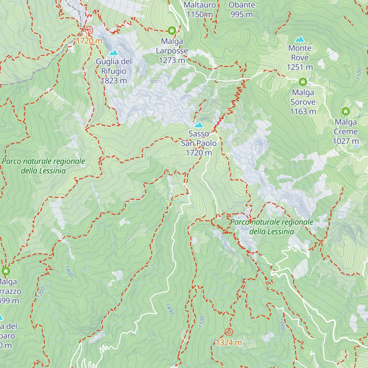 Malga Fraselle di sotto map